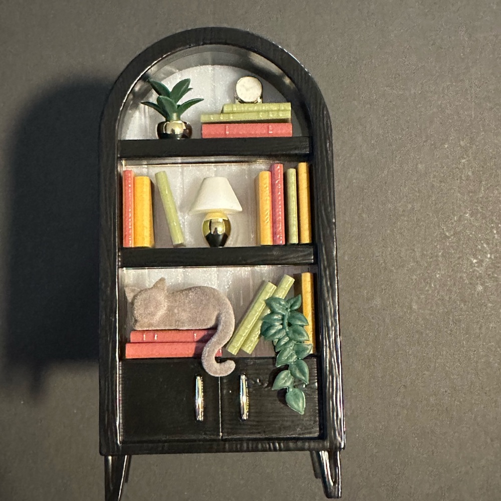 Bath and Bodyworks Wallflower Bookcase Nightlight Cozy Cat New